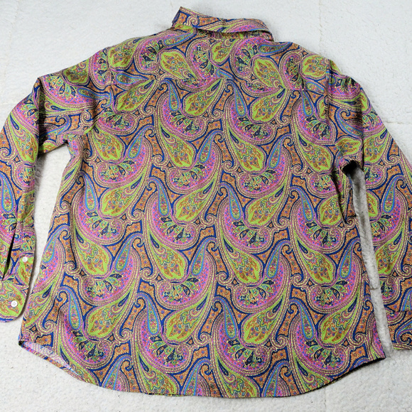 CLASSIC Psychedelic Button Down Shirt Size 1X - Picture 2 of 4